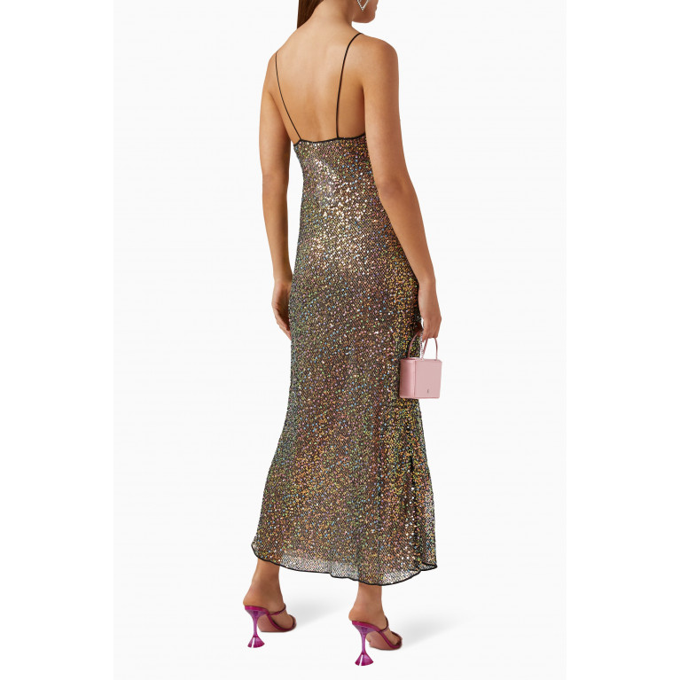 Oséree - Netquins Embellished Maxi Slip Dress