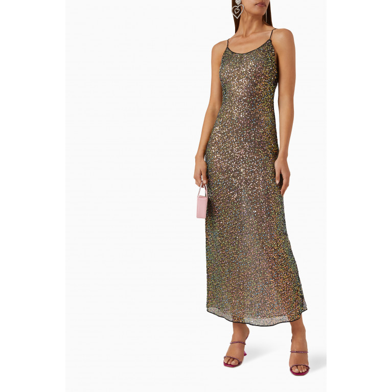 Oséree - Netquins Embellished Maxi Slip Dress