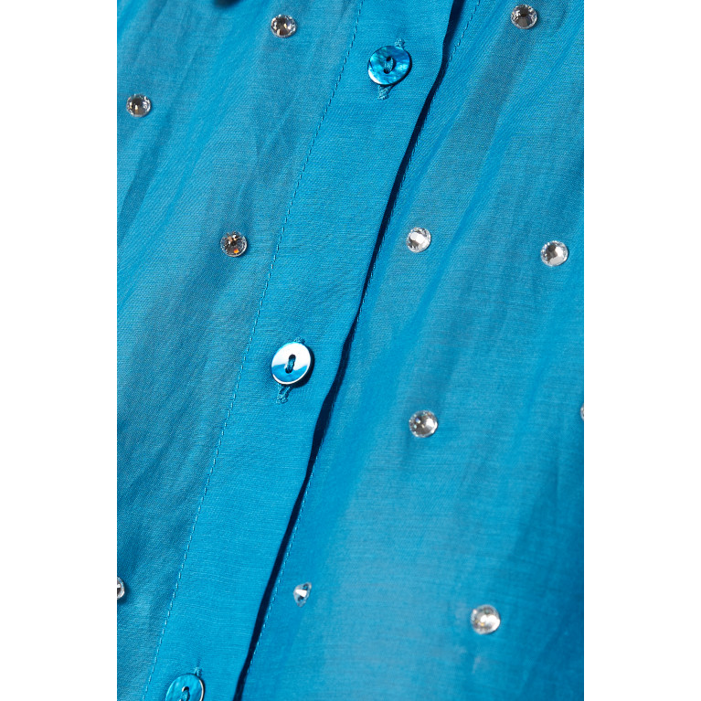 Oséree - Gem Shirt in Nylon Blue
