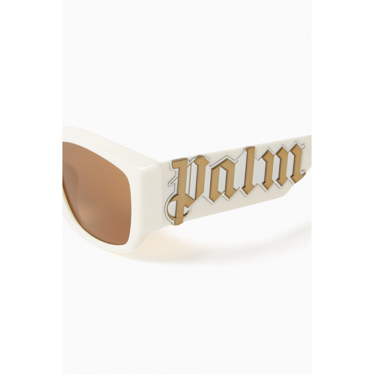 Palm Angels - Laguna Sunglasses in Acetate White