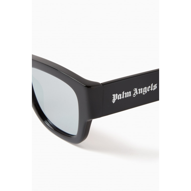 Palm Angels - Volcan Sunglasses in Acetate Black