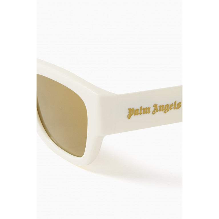 Palm Angels - Volcan Sunglasses in Acetate White