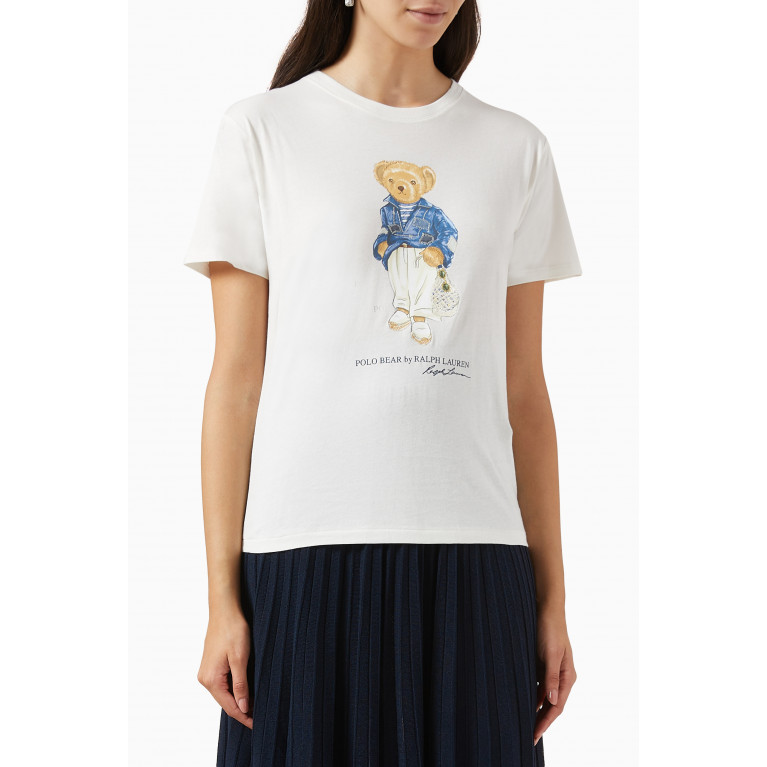 Polo Ralph Lauren - Polo Bear Logo T-shirt in Cotton-jersey
