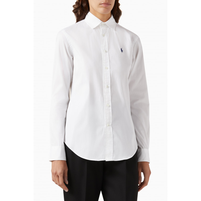 Polo Ralph Lauren - Logo Embroidered Classic Shirt in Cotton