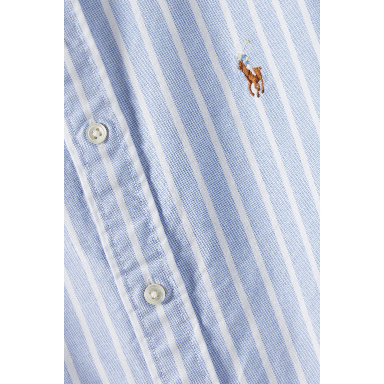 Polo Ralph Lauren - Striped Knit Oxford Shirt in Cotton