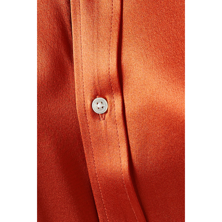 Polo Ralph Lauren - Spread Collar Shirt in Mulberry Silk Orange