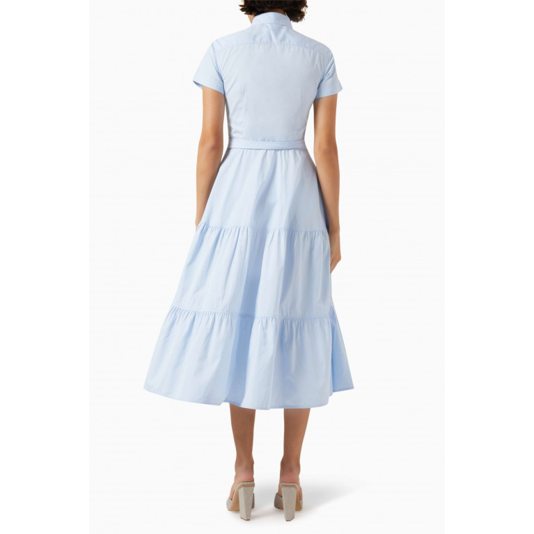 Polo Ralph Lauren - Belted Day Dress in Cotton Blue