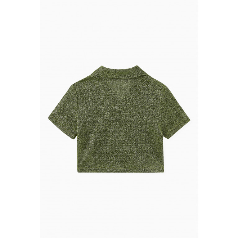 Oséree - Glittered Shirt in Polyamide-blend Green