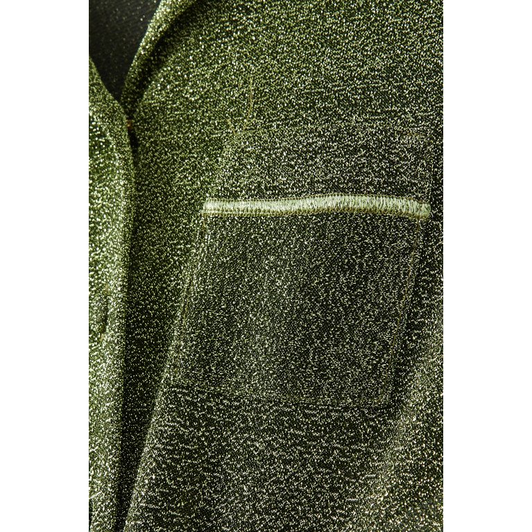 Oséree - Glittered Shirt in Polyamide-blend Green