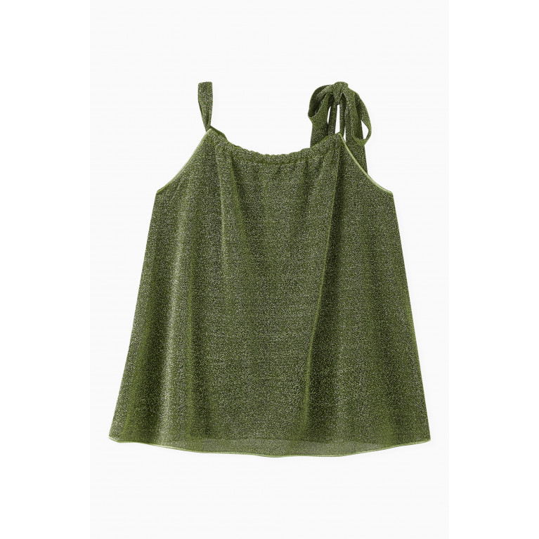 Oséree - Metallic Dress in Polyamide-blend Green