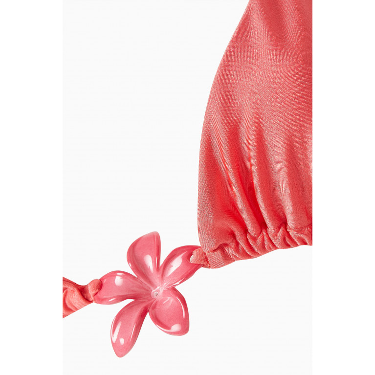 Leslie Amon - Aloha Bikini Set in Stretch Nylon Pink