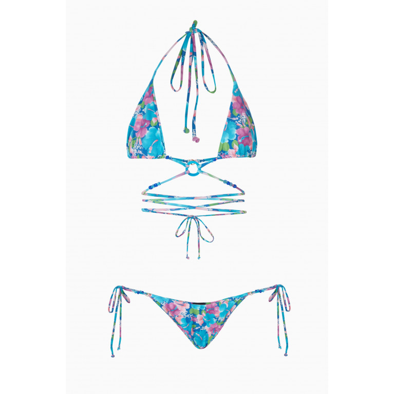 Leslie Amon - Flavi Bikini Set in Stretch Nylon