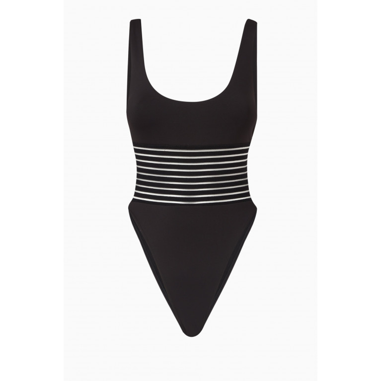 Leslie Amon - Micro Waist One-piece Swimsuit in Stretch Nylon