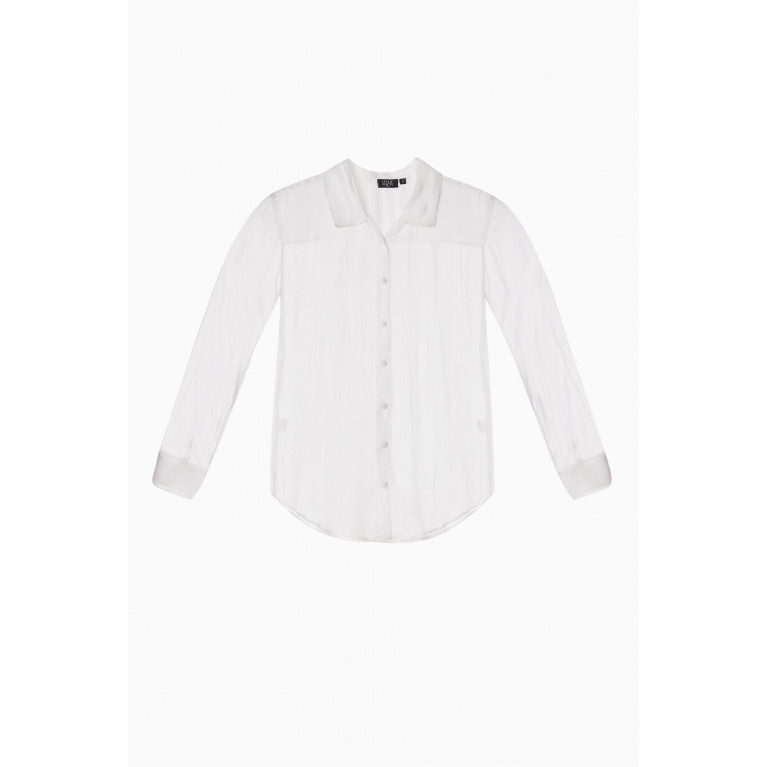 Leslie Amon - Timeless Shirt in Mesh White