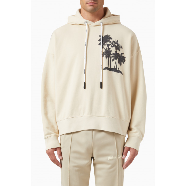 Palm Angels - Palms Logo Hoodie in Cotton