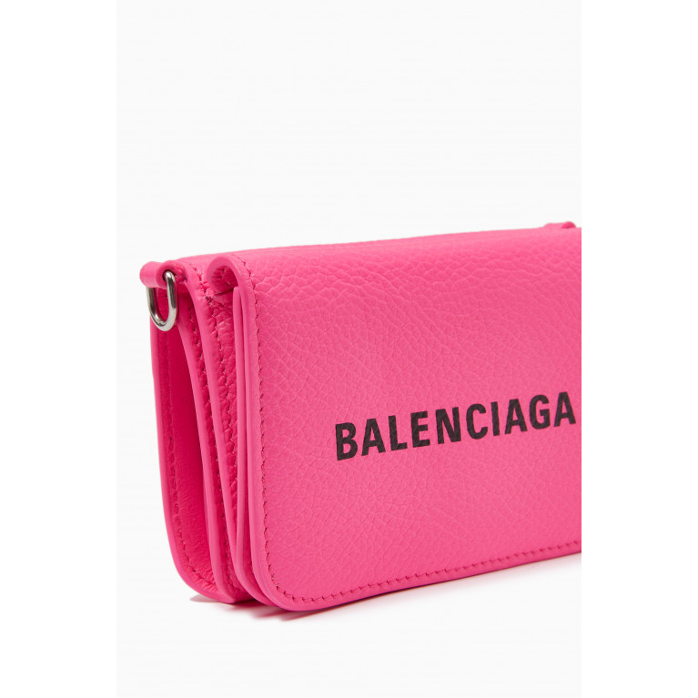 Balenciaga - Cash Mini Coin & Card Holder in Grainy Calf Leather
