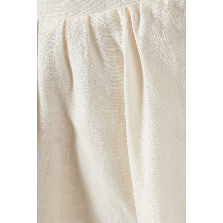 Dahlia Bianca - Kira Flared Mini Skirt in Linen