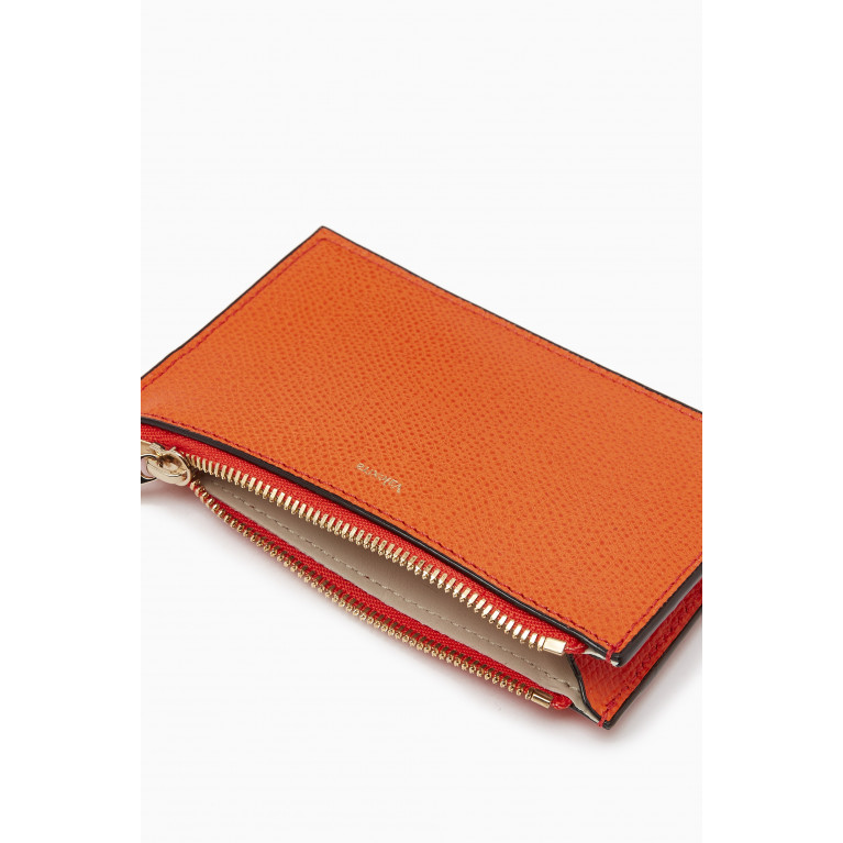 Valextra - Card Holder in Millepunte Leather