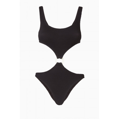 Reina Olga - Augusta Scrunch One-Piece Swimsuit Black