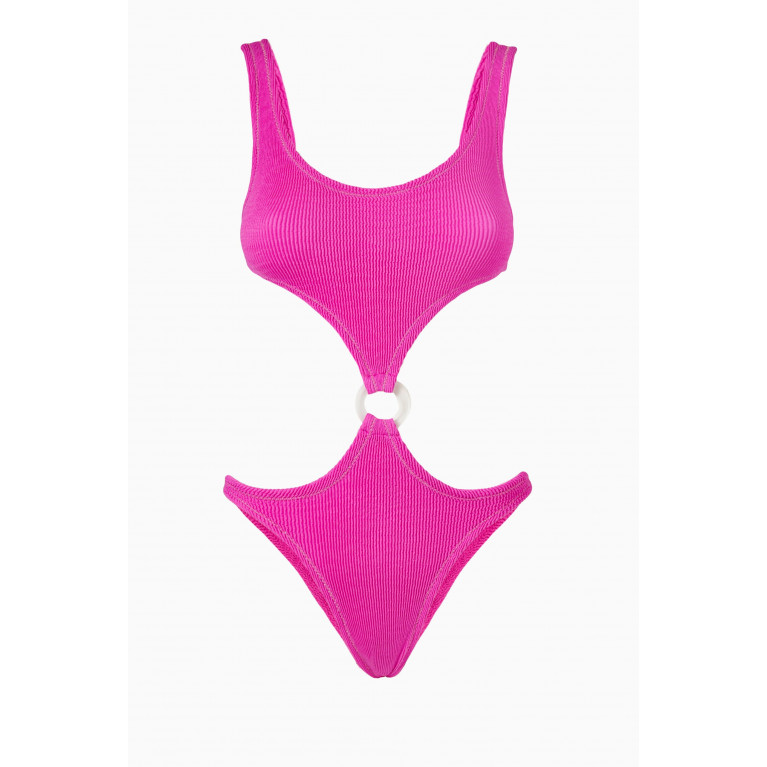 Reina Olga - Augusta Scrunch One-Piece Swimsuit Pink