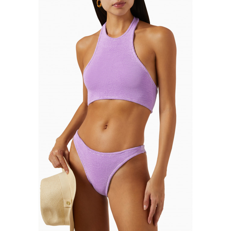 Reina Olga - Longboarder Scrunch Bikini Set Purple