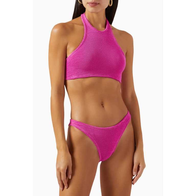 Reina Olga - Longboarder Scrunch Bikini Set Pink