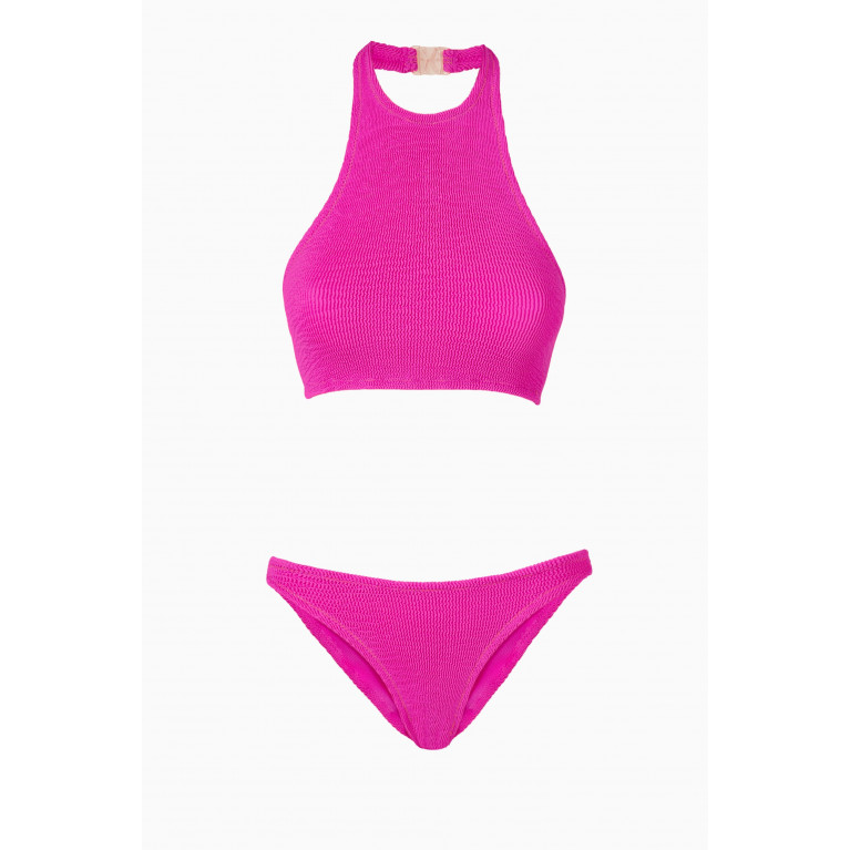 Reina Olga - Longboarder Scrunch Bikini Set Pink