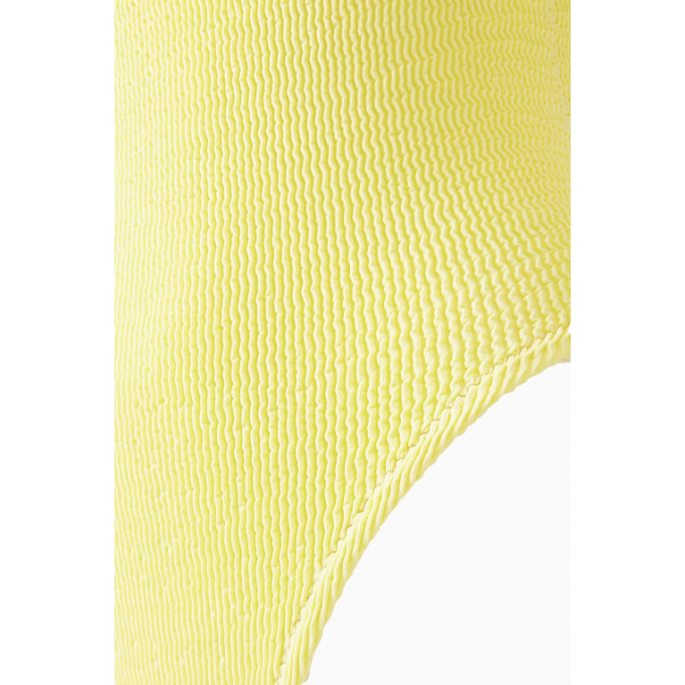 Reina Olga - Papaia Scrunch One-piece Swimsuit Yellow