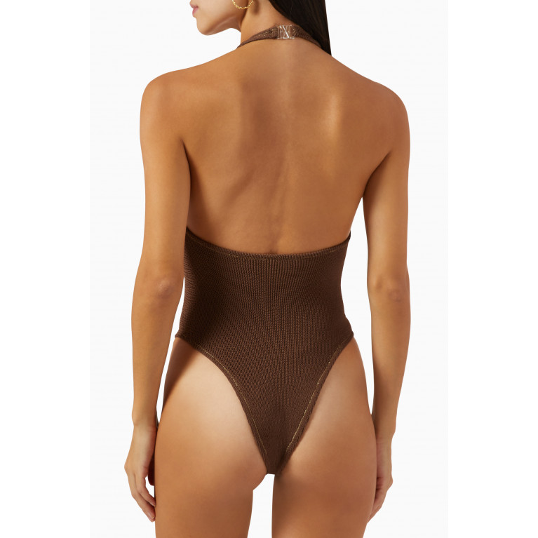 Reina Olga - Surfer Scrunch One-piece Swimsuit Brown