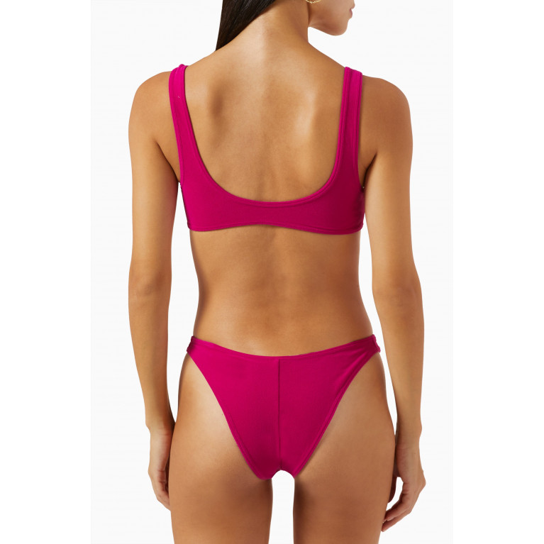 Reina Olga - Coolio Bikini Set in Stretch-terry Pink