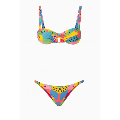 Reina Olga - Marti Printed Bikini Set in Econyl Multicolour