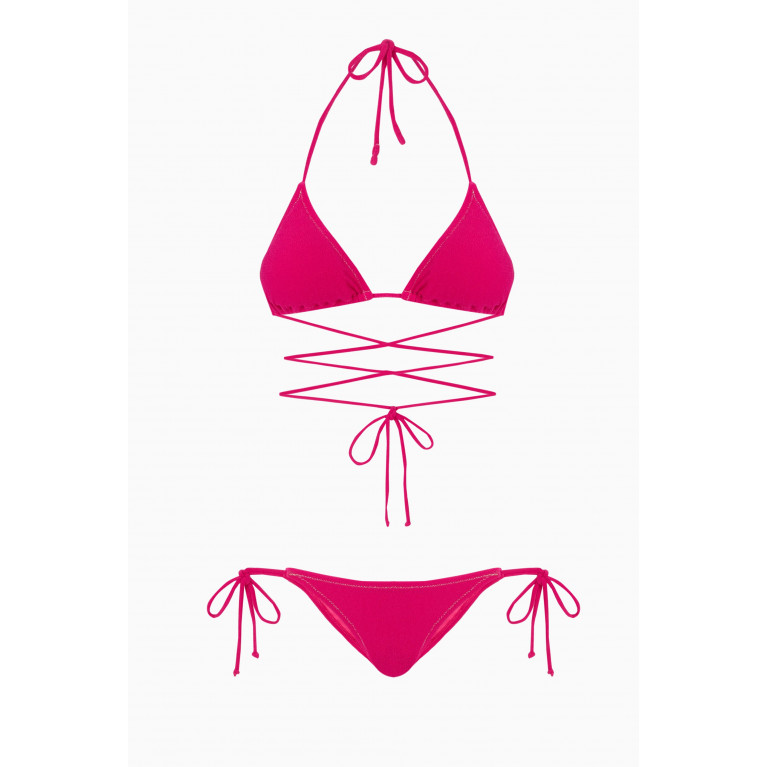 Reina Olga - Miami String Bikini Set in Stretch-terry