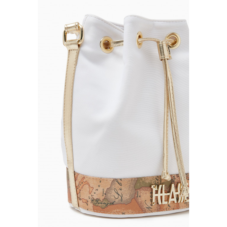 Alviero Martini - Jour Coated Bucket Bag in Canvas & Leather