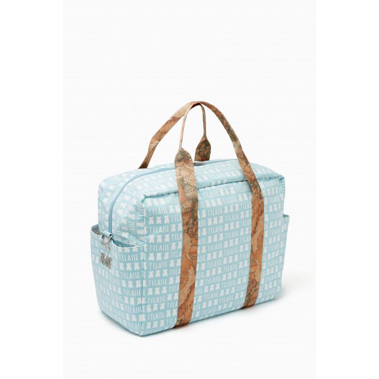 Alviero Martini - All-over Logo Print Changing Bag in Canvas