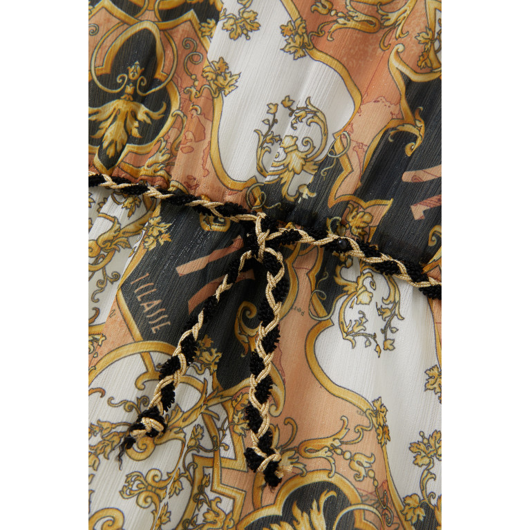 Alviero Martini - Empire Waist Dress in Cotton Stretch