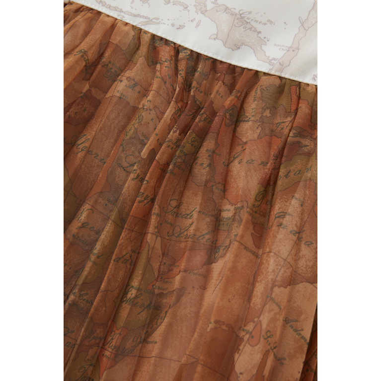 Alviero Martini - Geo map Print Sleeveless Dress in Polyester