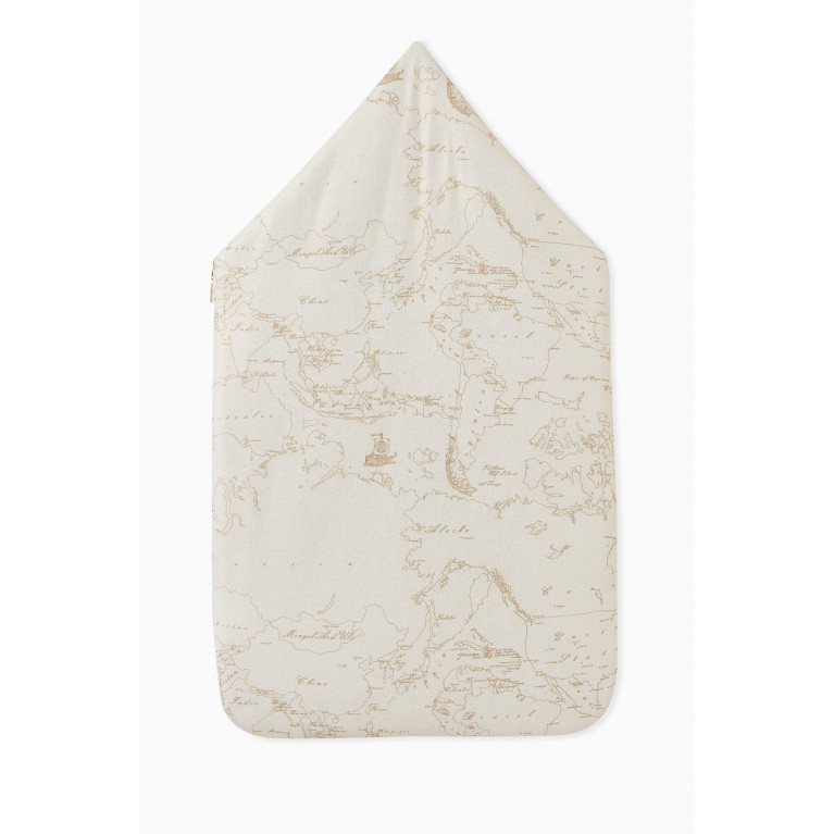 Alviero Martini - Faded World Map Sleeping Bag in Cotton