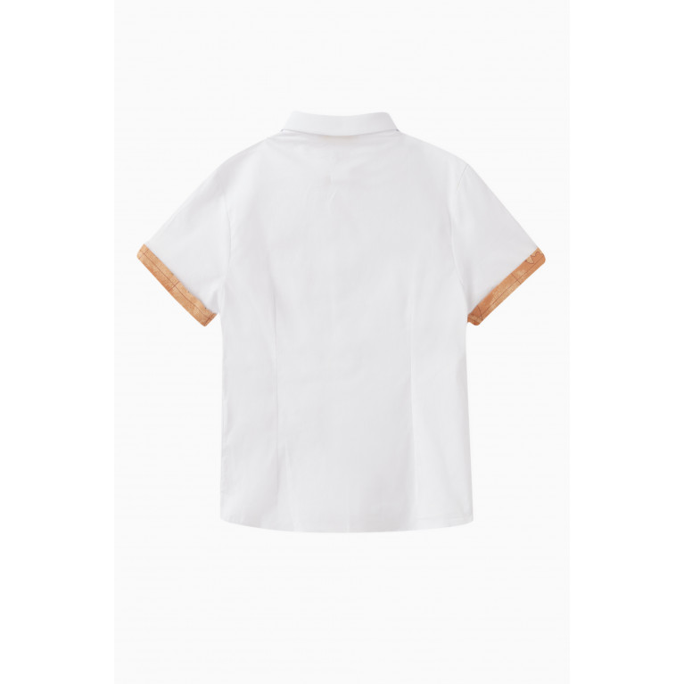 Alviero Martini - Geo Map Print Shirt in Cotton Stretch