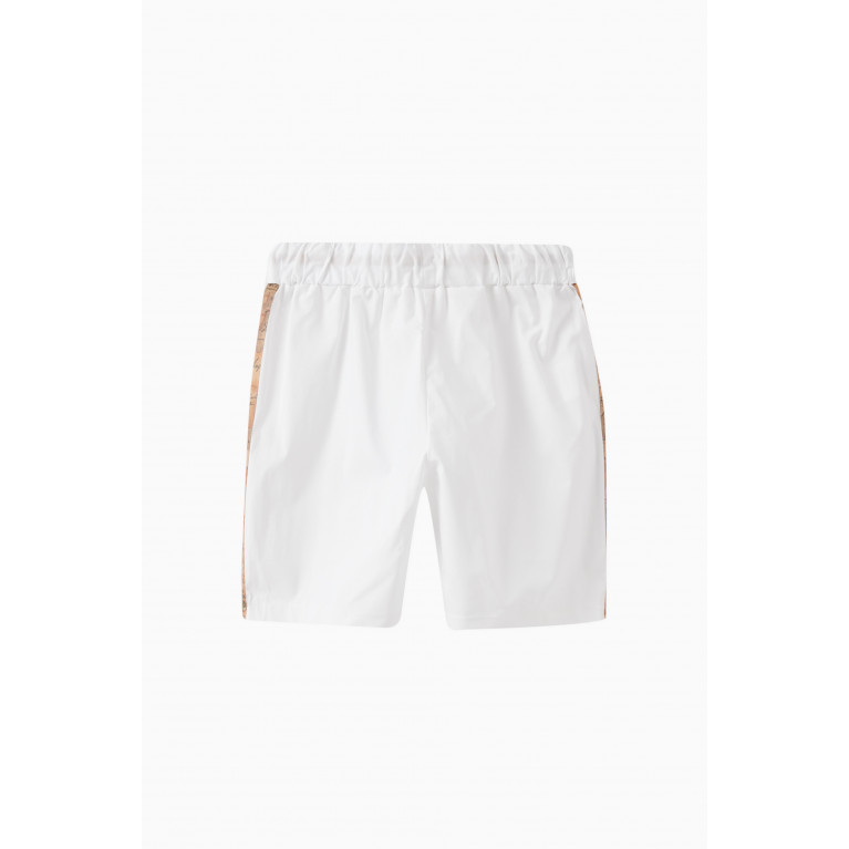Alviero Martini - Logo Shorts in Cotton Stretch Brown