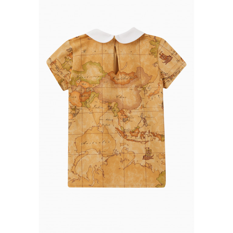 Alviero Martini - Geo Map T-shirt in Cotton