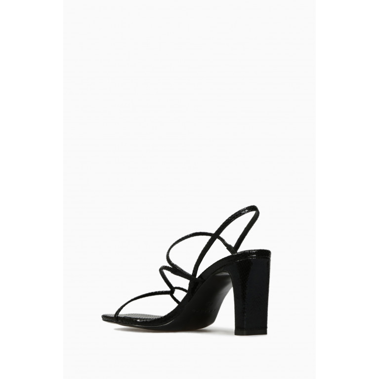 Sandro - Faye Strappy Square-toe Sandals in Leather