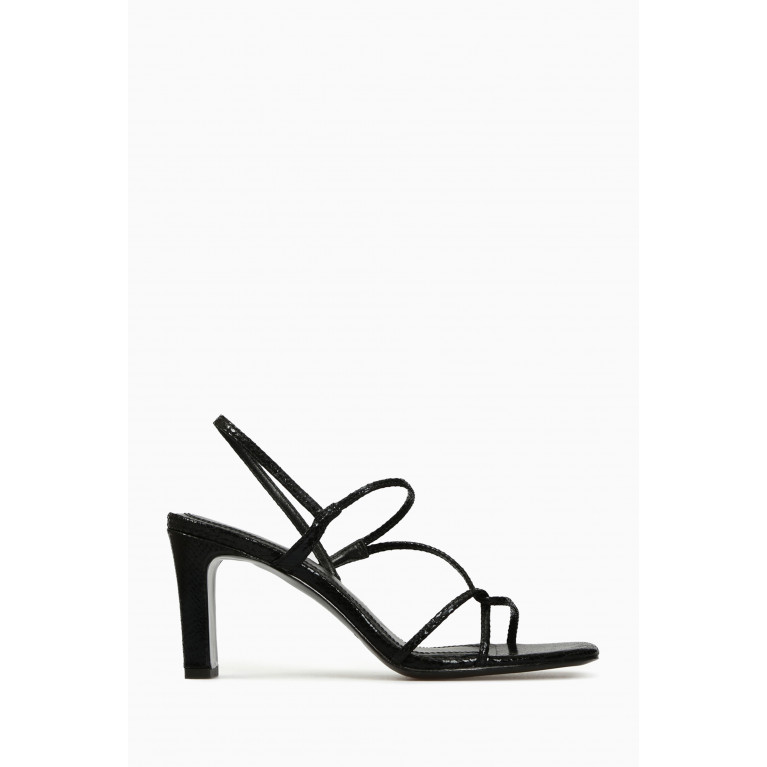 Sandro - Faye Strappy Square-toe Sandals in Leather