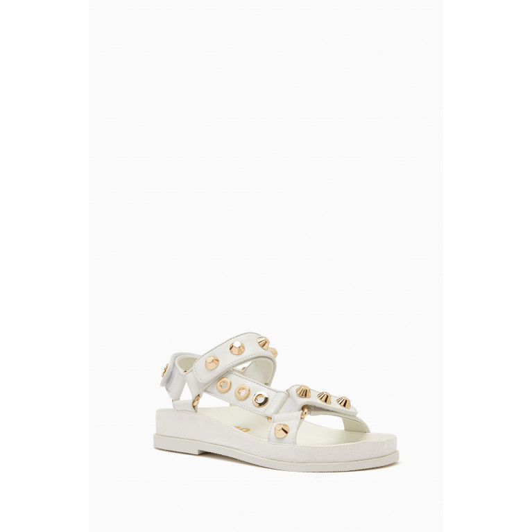 Sandro - Elympia Studded Sandals in Leather