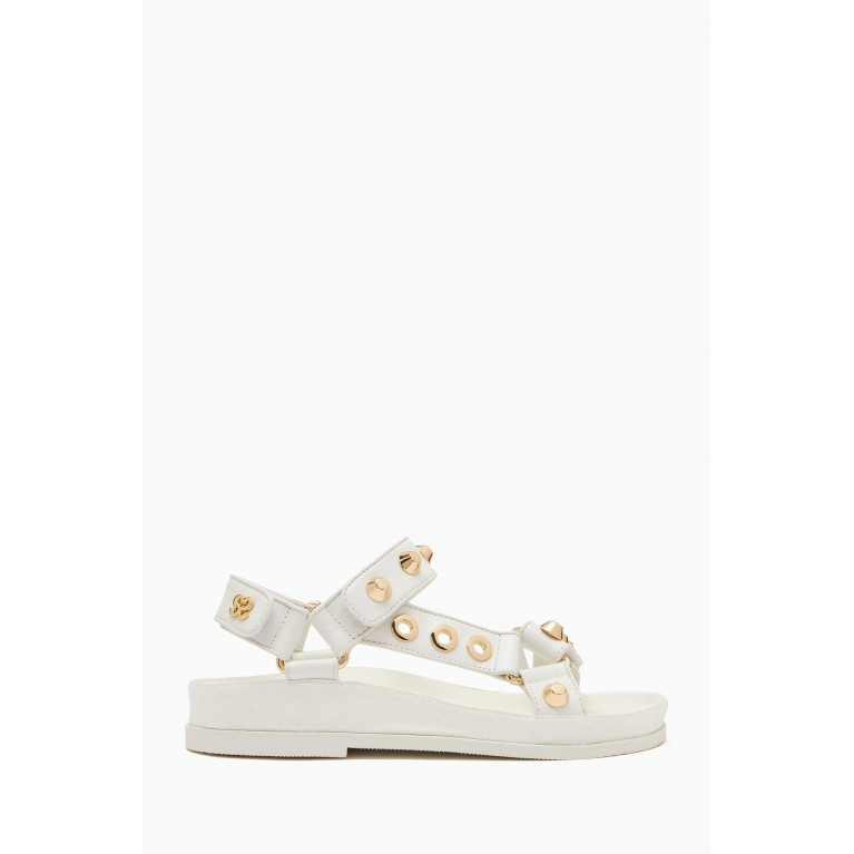 Sandro - Elympia Studded Sandals in Leather
