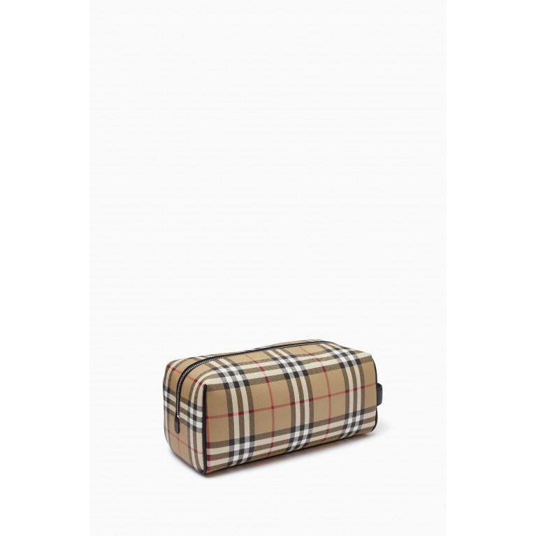Burberry - Vintage Check washbag in Canvas