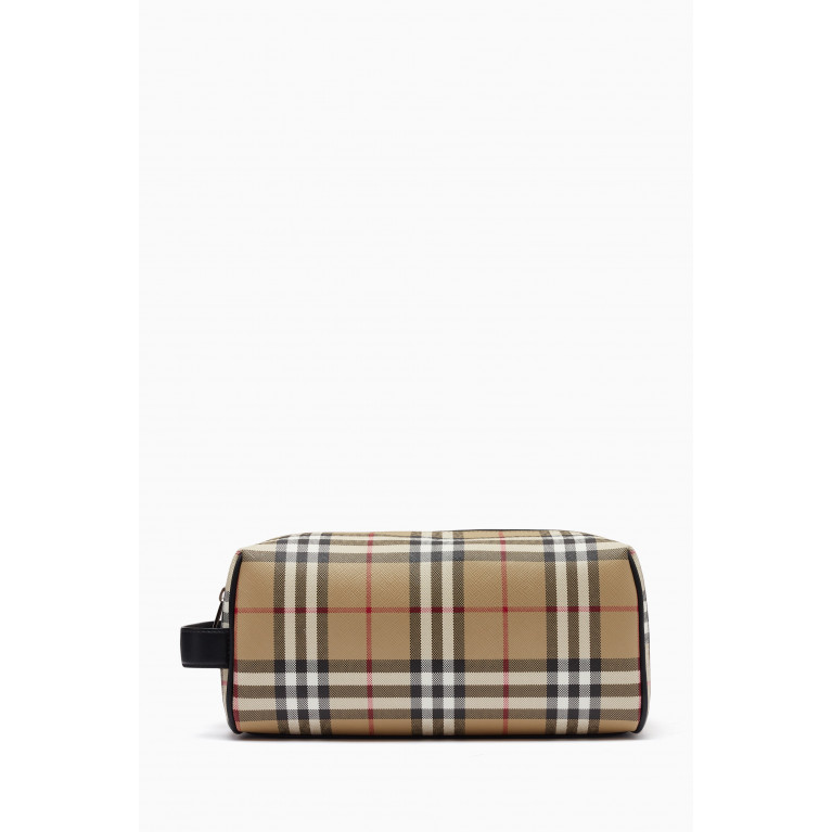 Burberry - Vintage Check washbag in Canvas