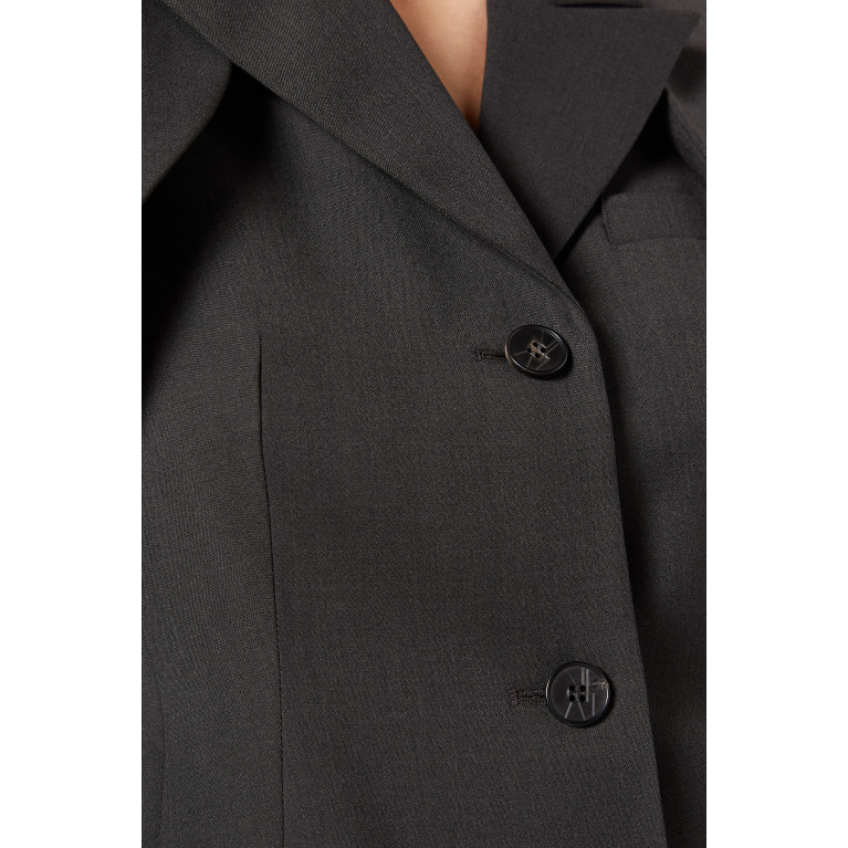LVIR - Single-breasted Jacket & Bolero Set in Wool-blend