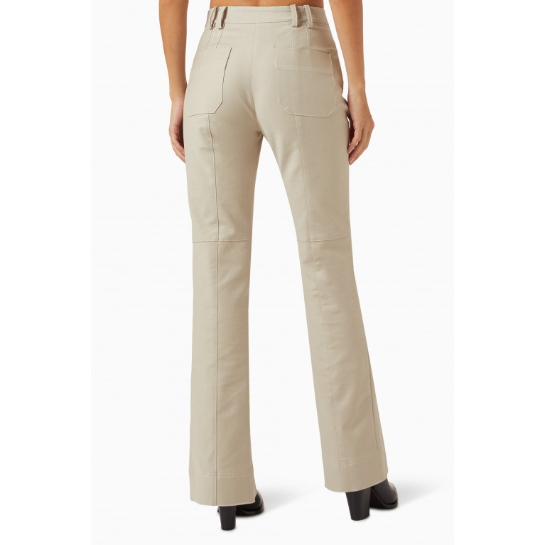 LVIR - Front-slit Skinny Pants in Cotton-blend
