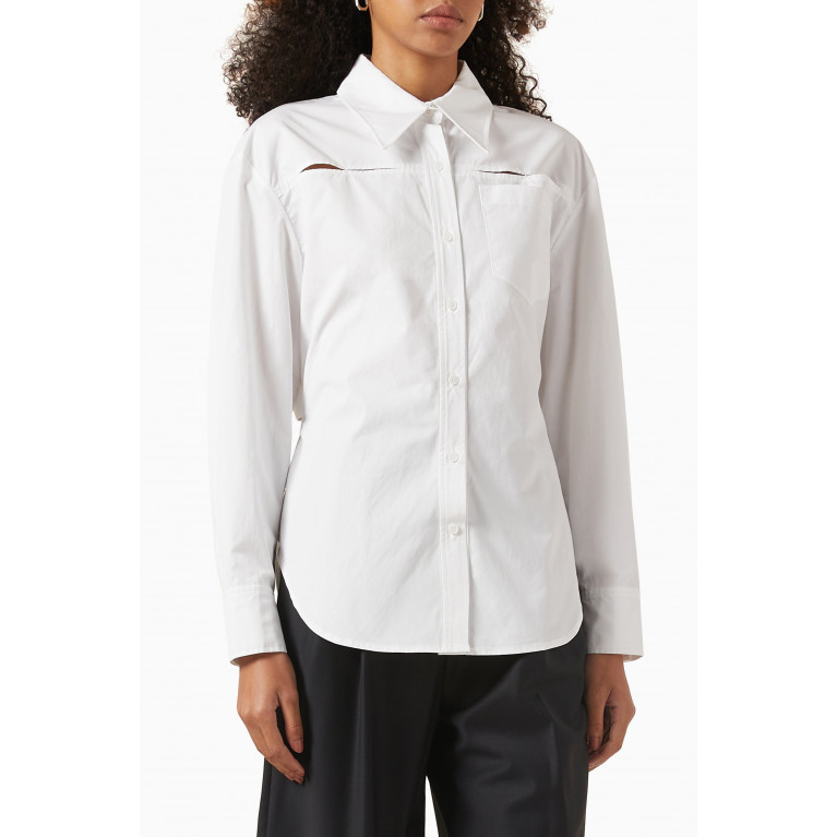 LVIR - Slit Slim-fit Shirt in Cotton-poplin