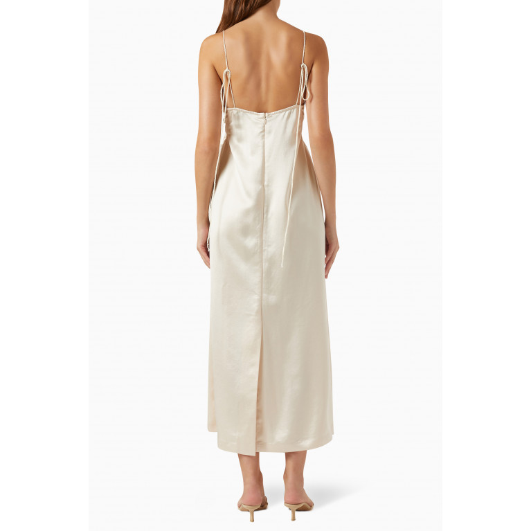 LVIR - Knit Camisole Slip Dress in Cotton Neutral